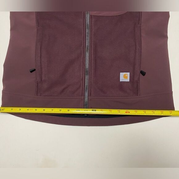 Carhartt Women’s Deep Wine Kentan Full Zip Work Jacket Sz M - Picture 5 of 13